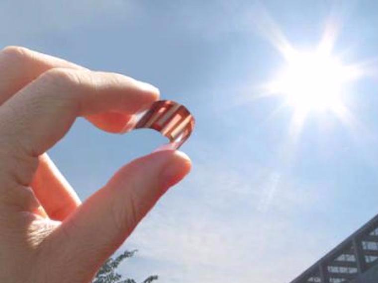 Flexible solar-powered batteries that never need to be recharged